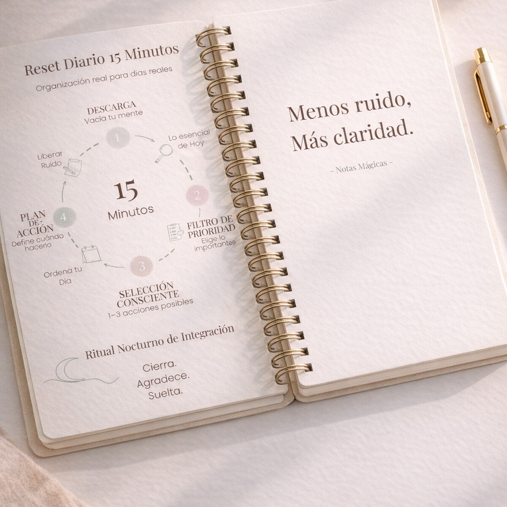 Reset Diario 15’ | Ordena tu mente en 15 minutos y recupera el control de tu día